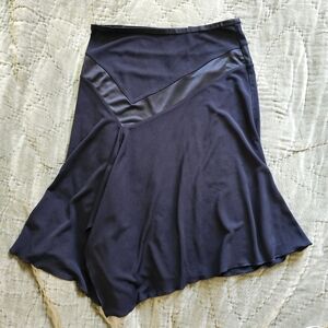 Vintage Express Y2K Black Asymmetrical Skirt